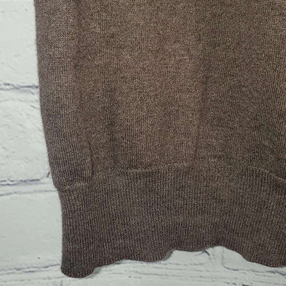 Joseph A Bank Reserve Cotton/Silk 1/4 Button LS Gray Sweater Size L - Picture 5 of 7